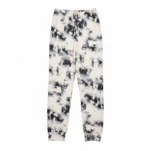 Sweet Lovely by Jen Tie Dye Jogger Pants Womens Size M Black White Casual Lounge